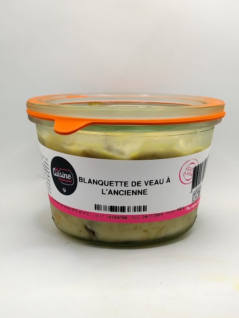 BLANQUETTE DE VEAU À L'ANCIENNE