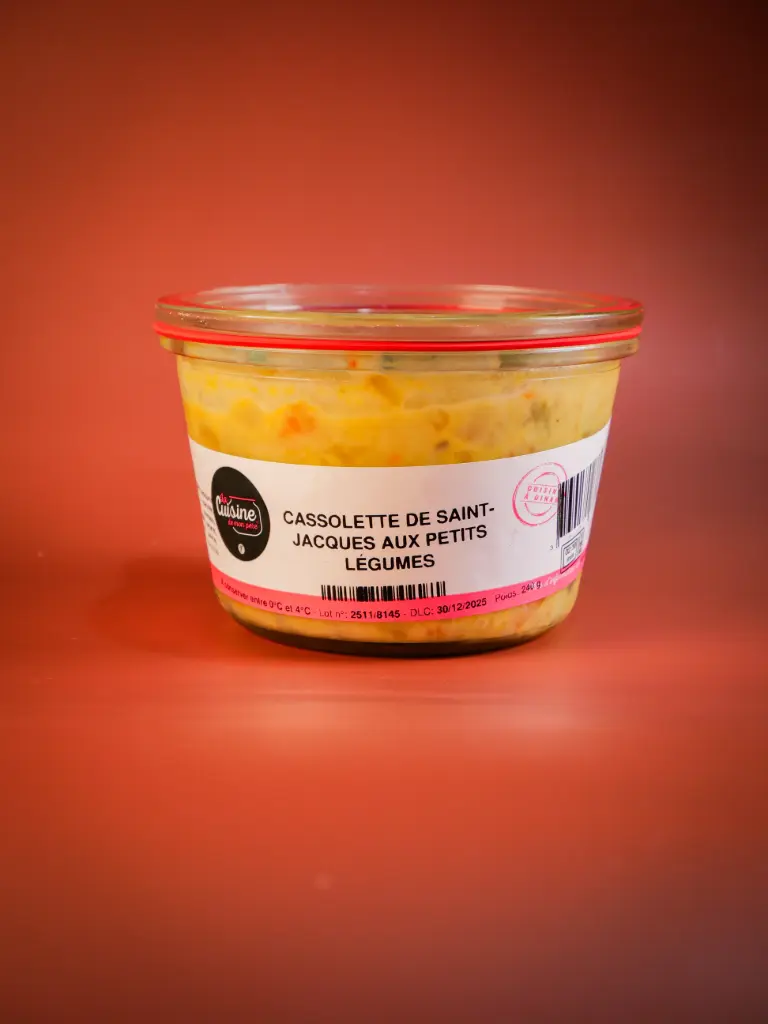 CASSOLETTE DE SAINT JACQUES AUX PETITS LÉGUMES DU POTAGER (g2)