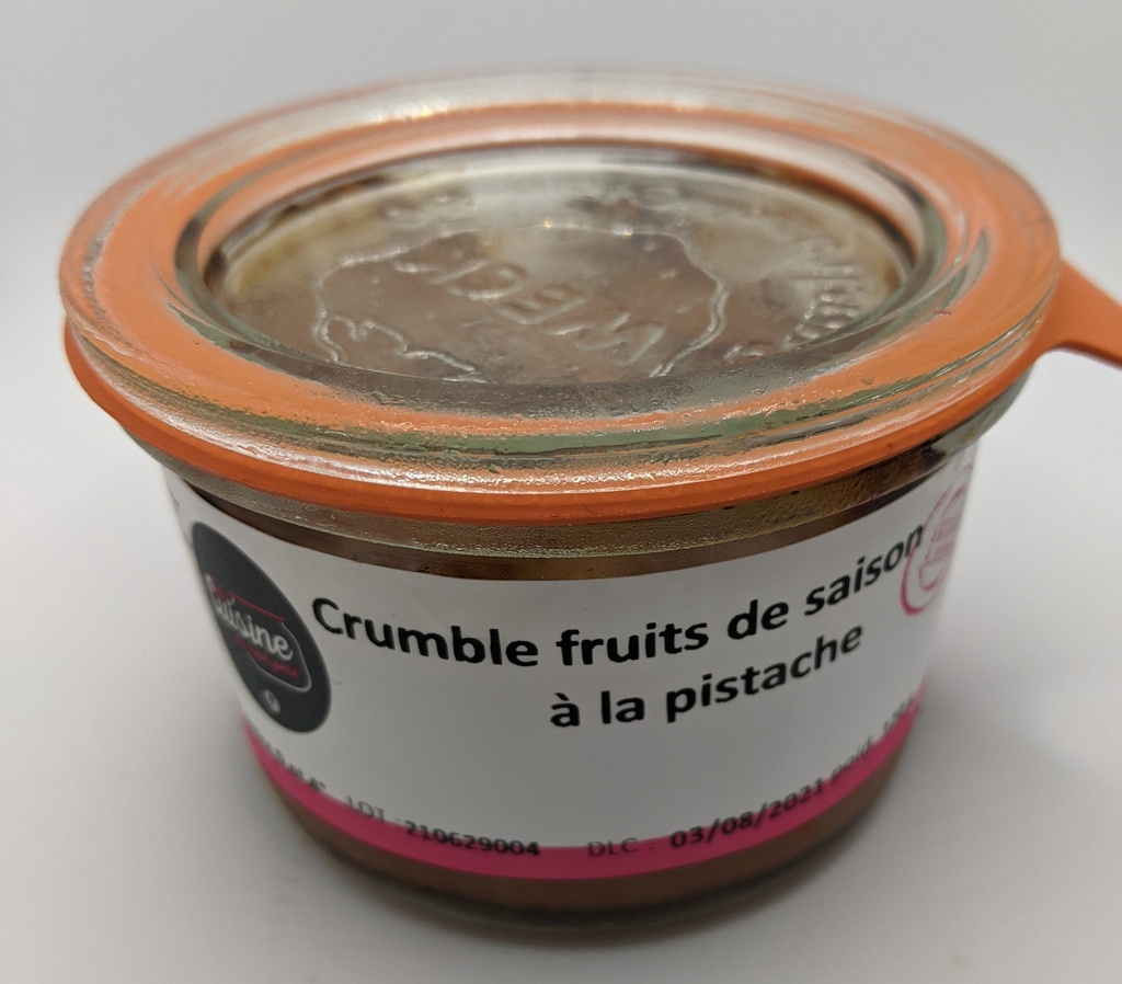 CRUMBLE DE FRUITS DE SAISON À LA PISTACHE (p2)