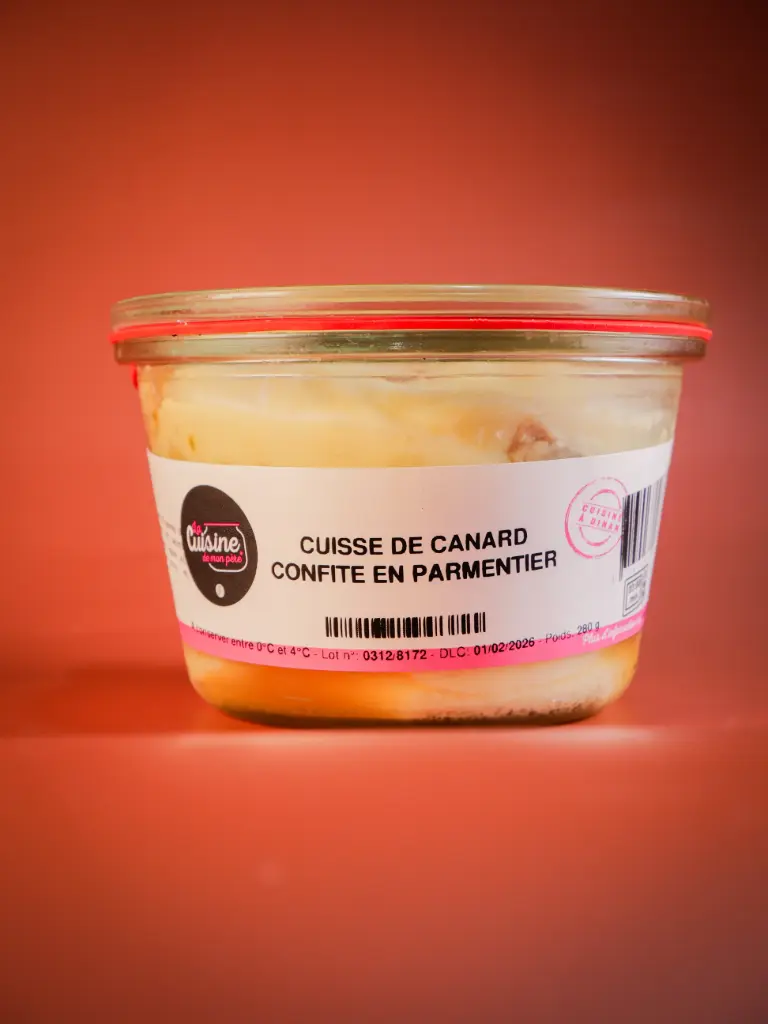 CUISSE DE CANARD CONFITE EN PARMENTIER (g2)