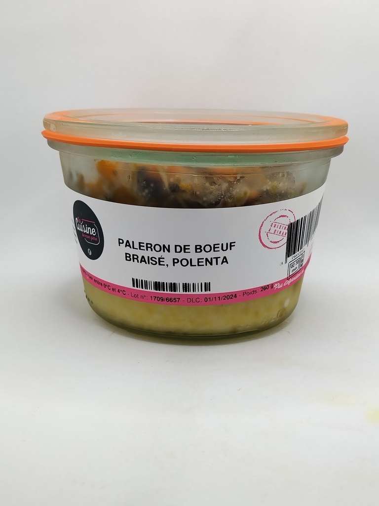 PALERON DE BOEUF BRAISÉ, POLENTA (g2)