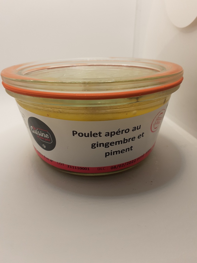 POULET APÉRO PARFUMÉ AU GINGEMBRE ET PIMENT D'ESPELETTE