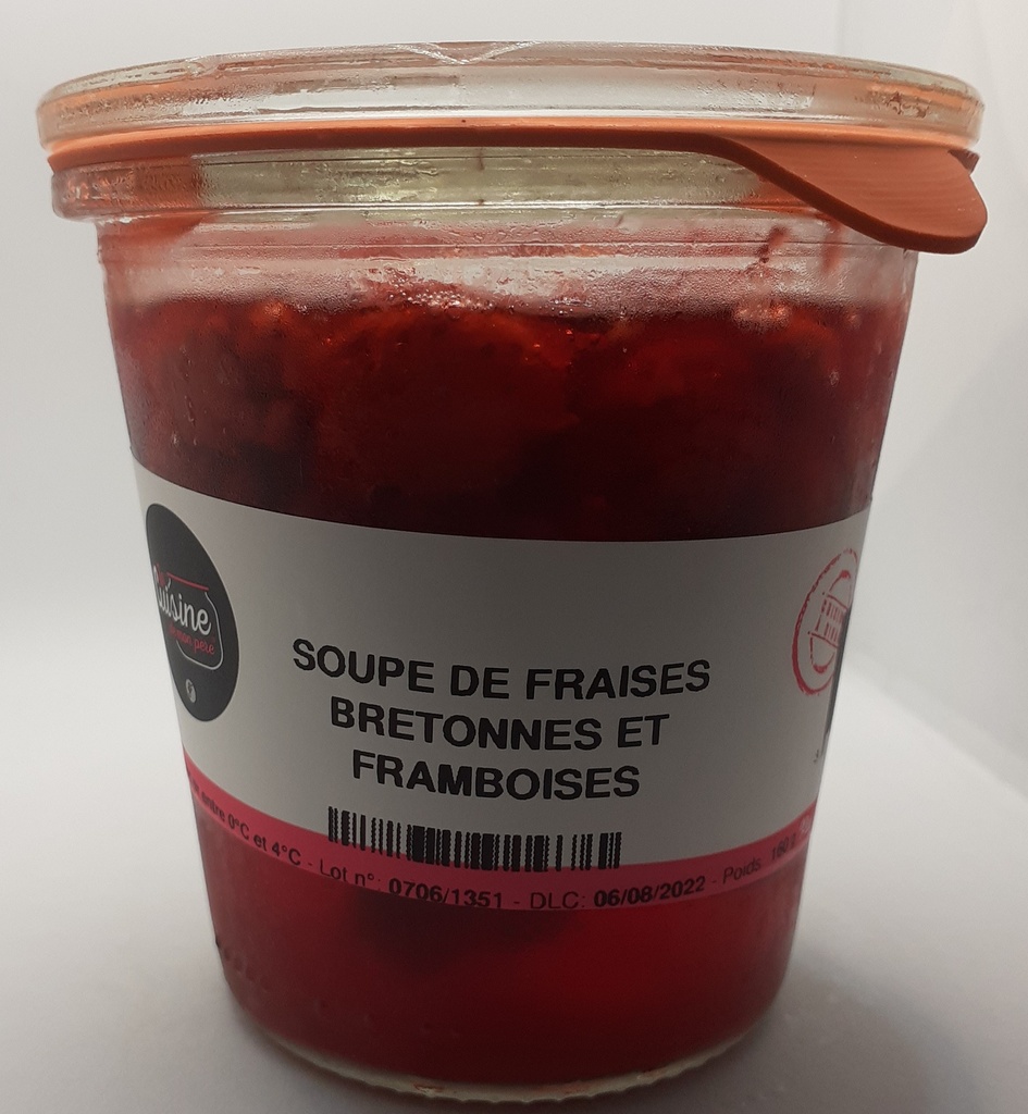 SOUPE DE FRAISES ET FRAMBOISES
