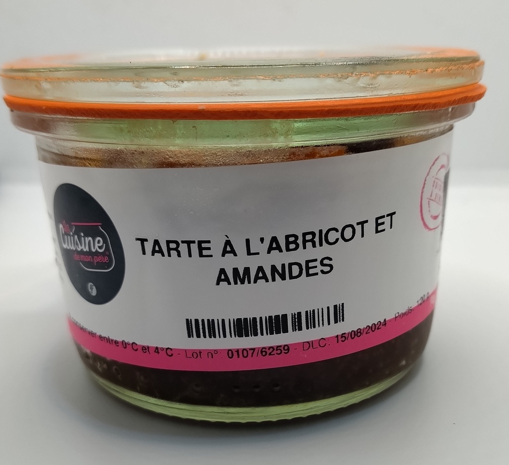 TARTE À L'ABRICOT ET AMANDES 
