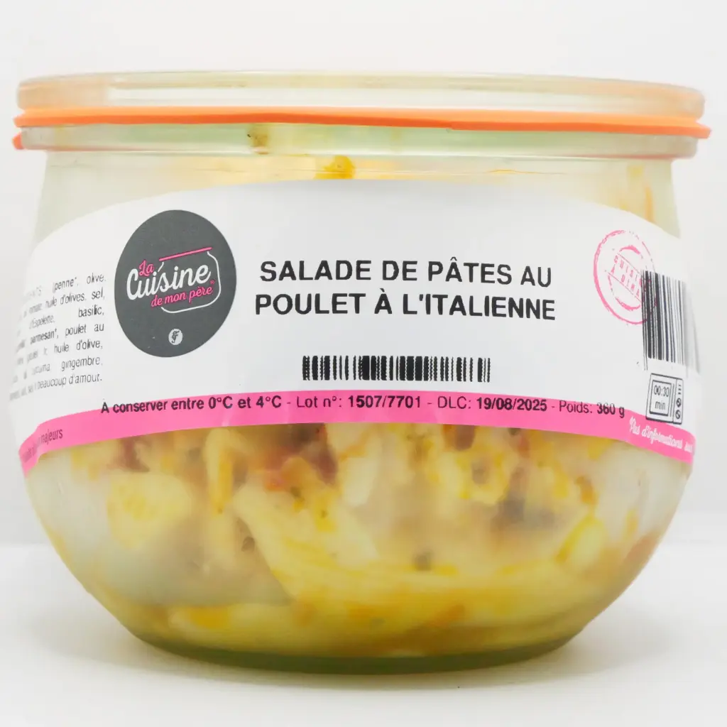 SALADE DE PÂTES AU POULET À L'ITALIENNE ( grd)