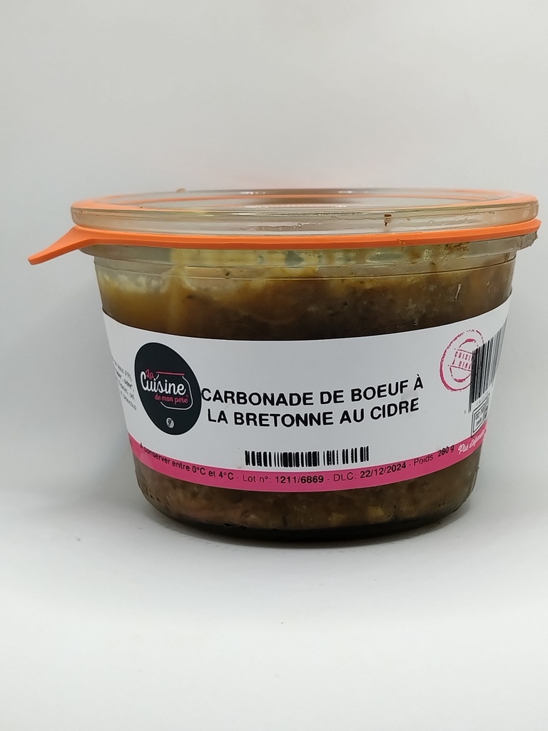 CARBONADE DE BOEUF À LA BRETONNE AU CIDRE