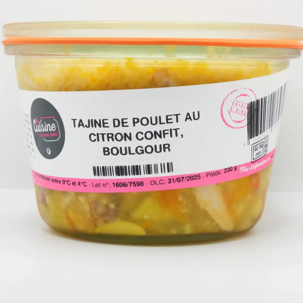 TAJINE DE POULET AU CITRON CONFIT