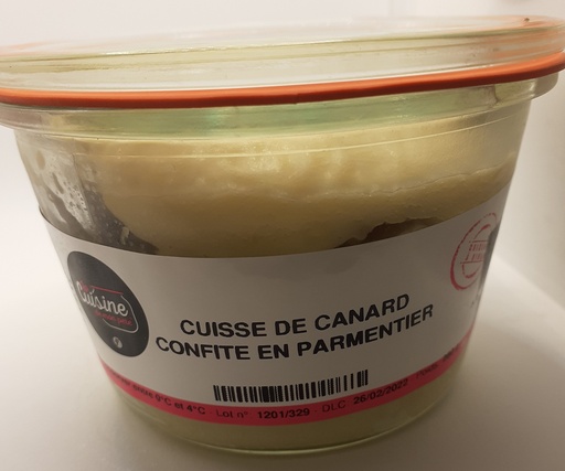 [G2] CUISSE DE CANARD CONFITE EN PARMENTIER 