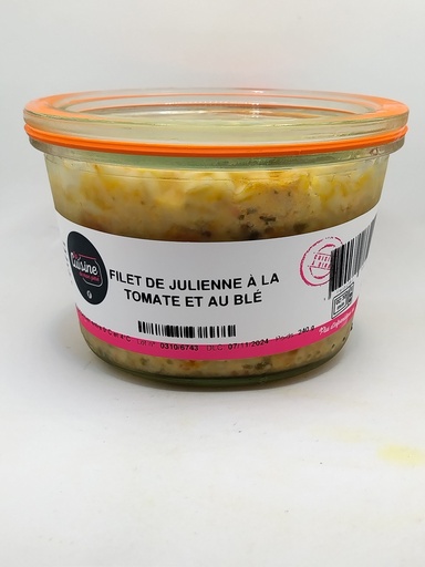 [G2] POISSON À LA TOMATE ET AU BLÉ TENDRE 