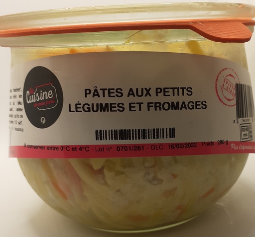 [G4] PÂTES AUX PETITS LÉGUMES ET AUX FROMAGES