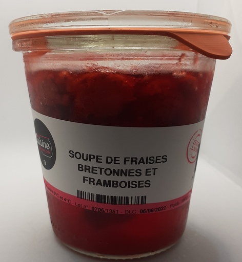 [P3] SOUPE DE FRAISES BRETONNES ET FRAMBOISES