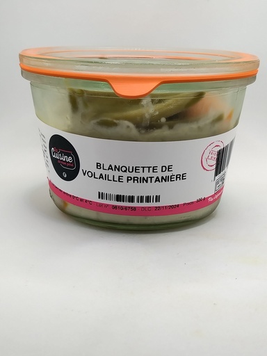 [G2] BLANQUETTE DE VOLAILLE PRINTANIÈRE (g2)