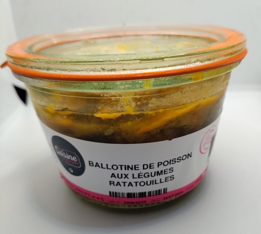 [G2] BALLOTINE DE POISSON AUX LÉGUMES RATATOUILLES (g2)