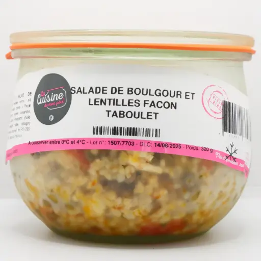 [G4] SALADE DE BOULGOUR ET LENTILLES FACON TABOULET 
