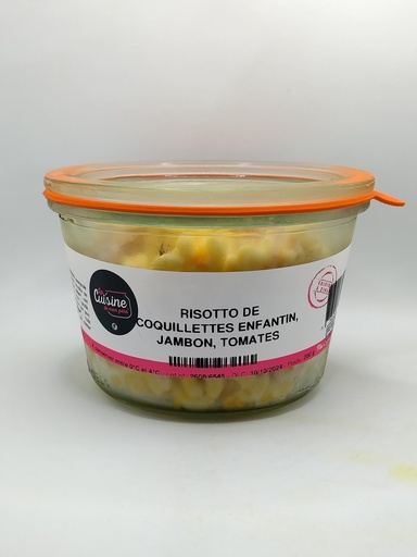 [G4] RISOTTO DE COQUILLETTES ENFANTIN, JAMBON, TOMATES 